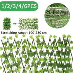 greenhaven expanding garden privacy fence artificial ivy trellis screen