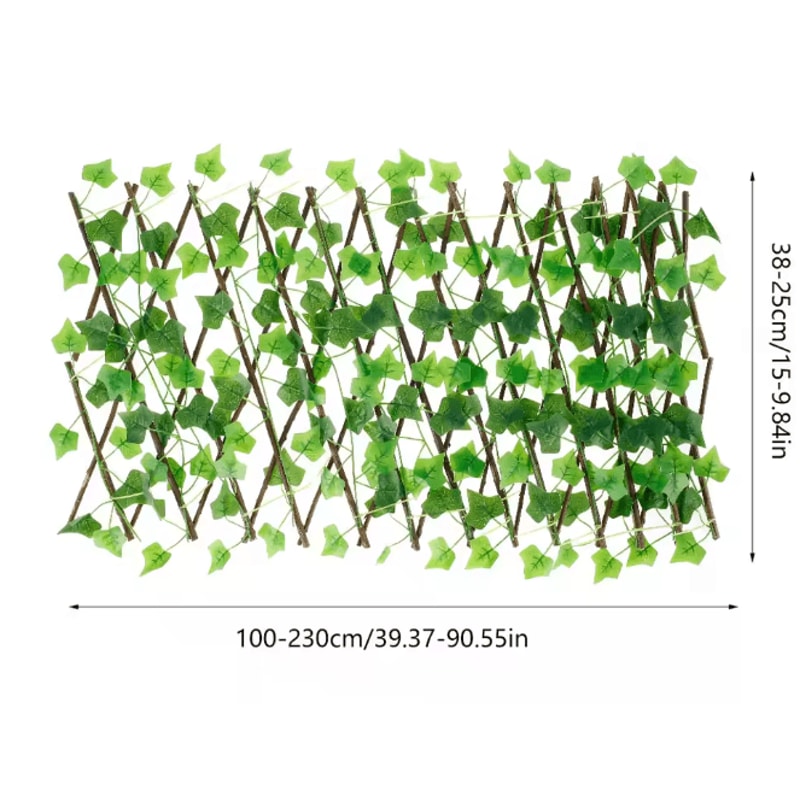 GreenHaven Expanding Garden Privacy Fence Artificial Ivy Trellis Screen 3