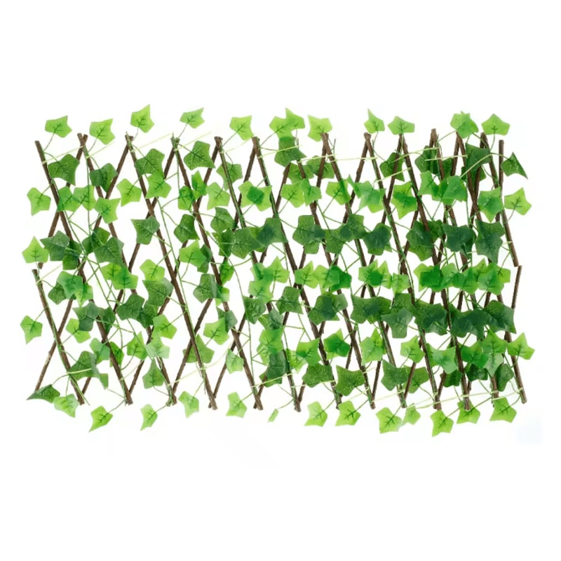 GreenHaven Expanding Garden Privacy Fence Artificial Ivy Trellis Screen 4