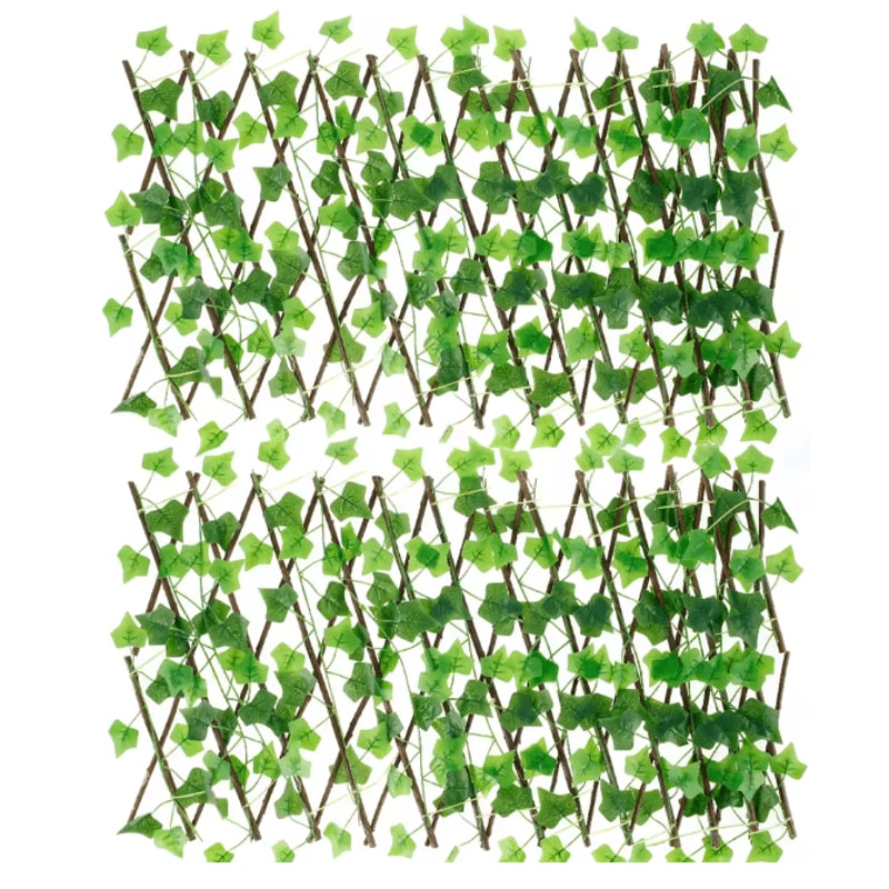 GreenHaven Expanding Garden Privacy Fence Artificial Ivy Trellis Screen 5