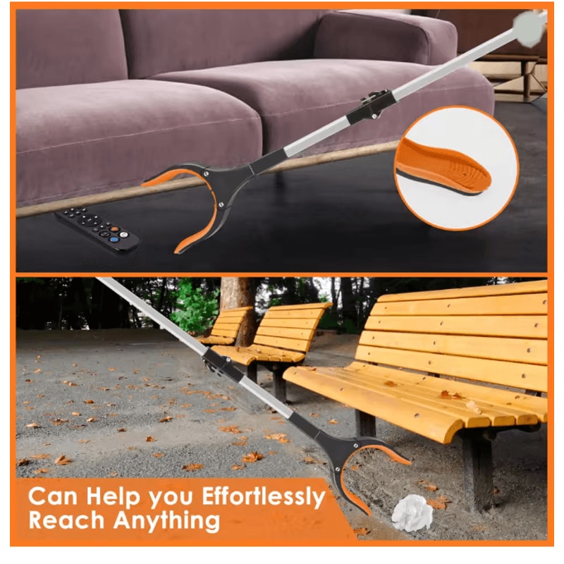 ReachEase Foldable Grabber Tool Non Slip Jaw Litter Pickup Stick 1