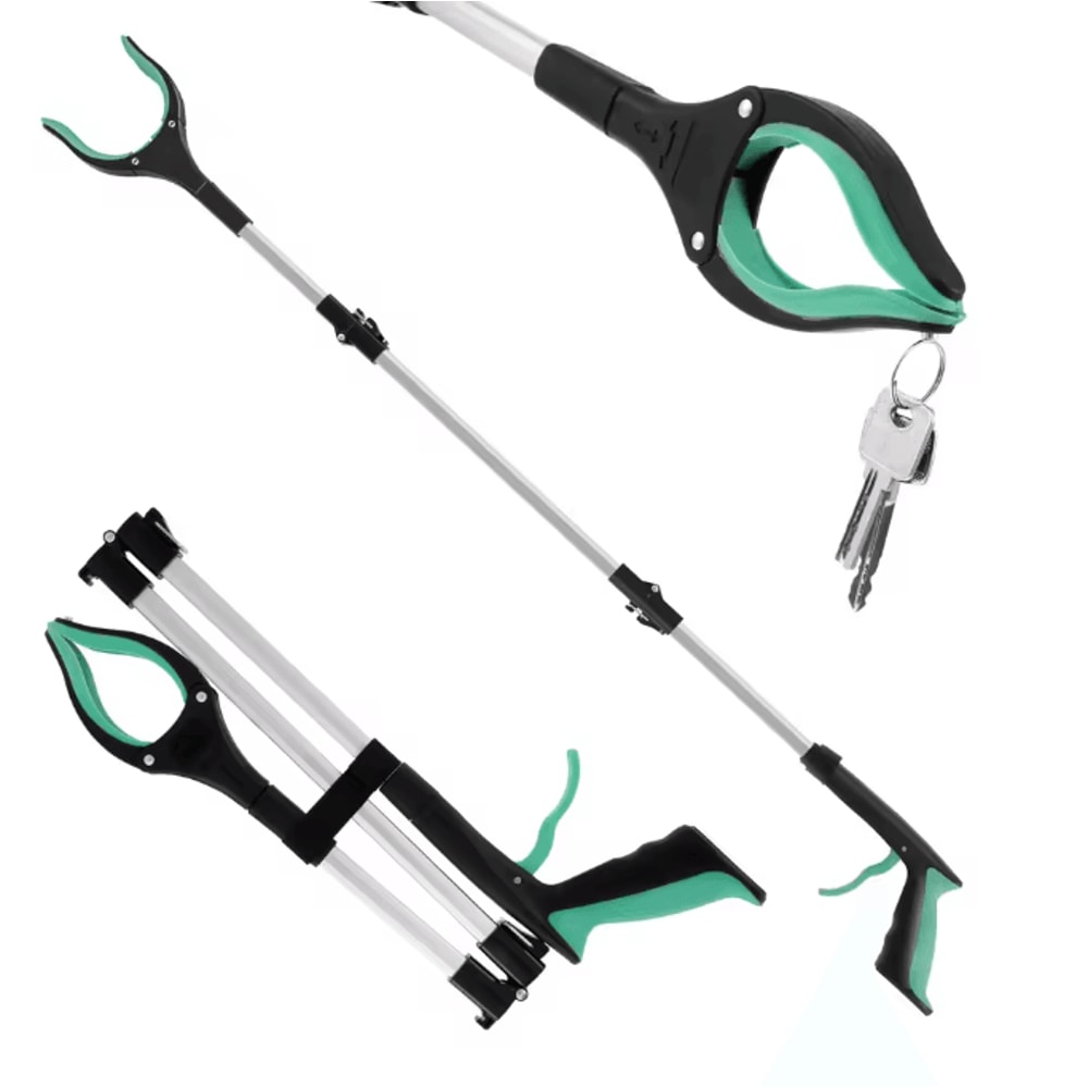 ReachEase Foldable Grabber Tool Non Slip Jaw Litter Pickup Stick 4