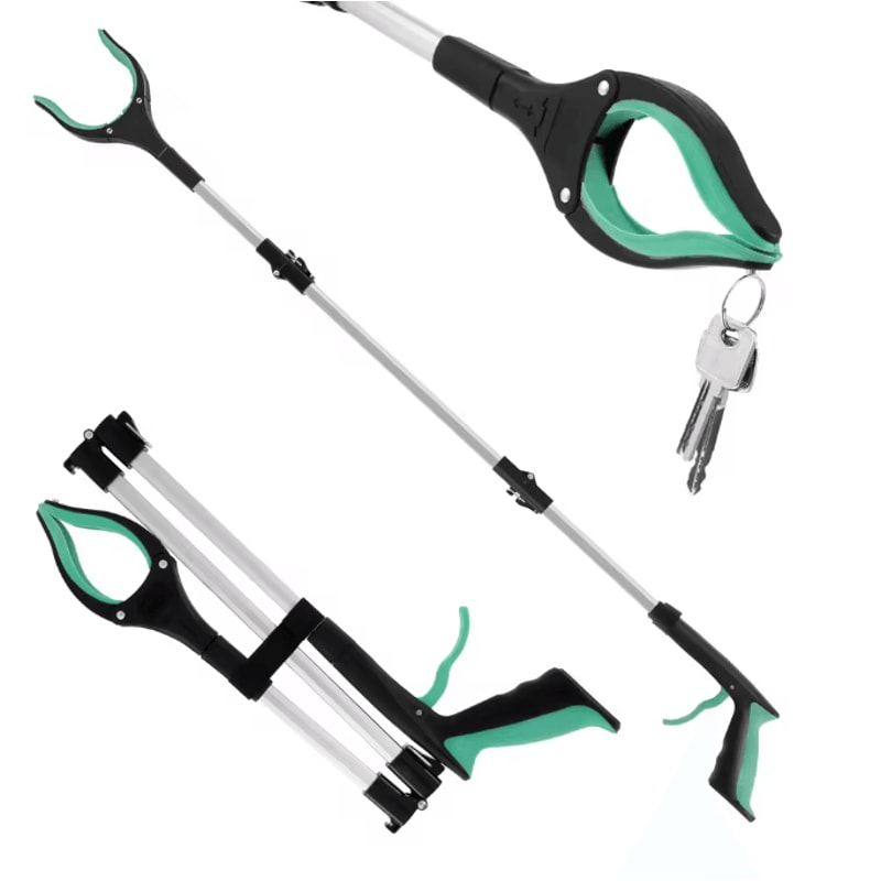 ReachEase Foldable Grabber Tool Non Slip Jaw Litter Pickup Stick 4