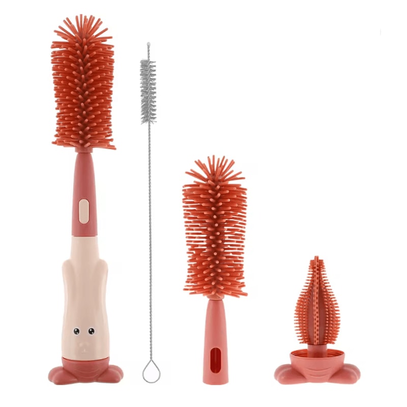 PureCare Baby Bottle Brush Set Silicone Pacifier Straw Cleaner Kit 5