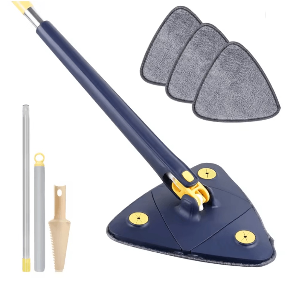 TriClean 360 Rotating Triangle Mop Self Wringing Adjustable Floor Cleaner 4
