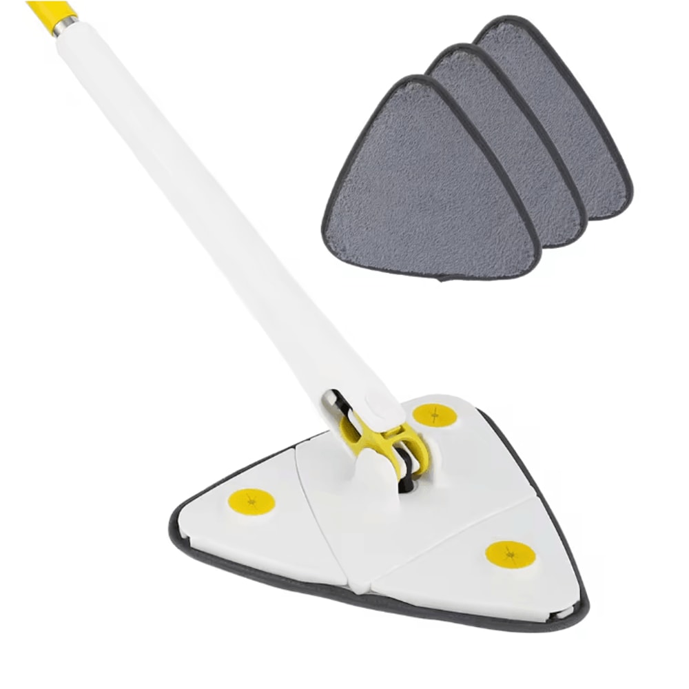 TriClean 360 Rotating Triangle Mop Self Wringing Adjustable Floor Cleaner 7