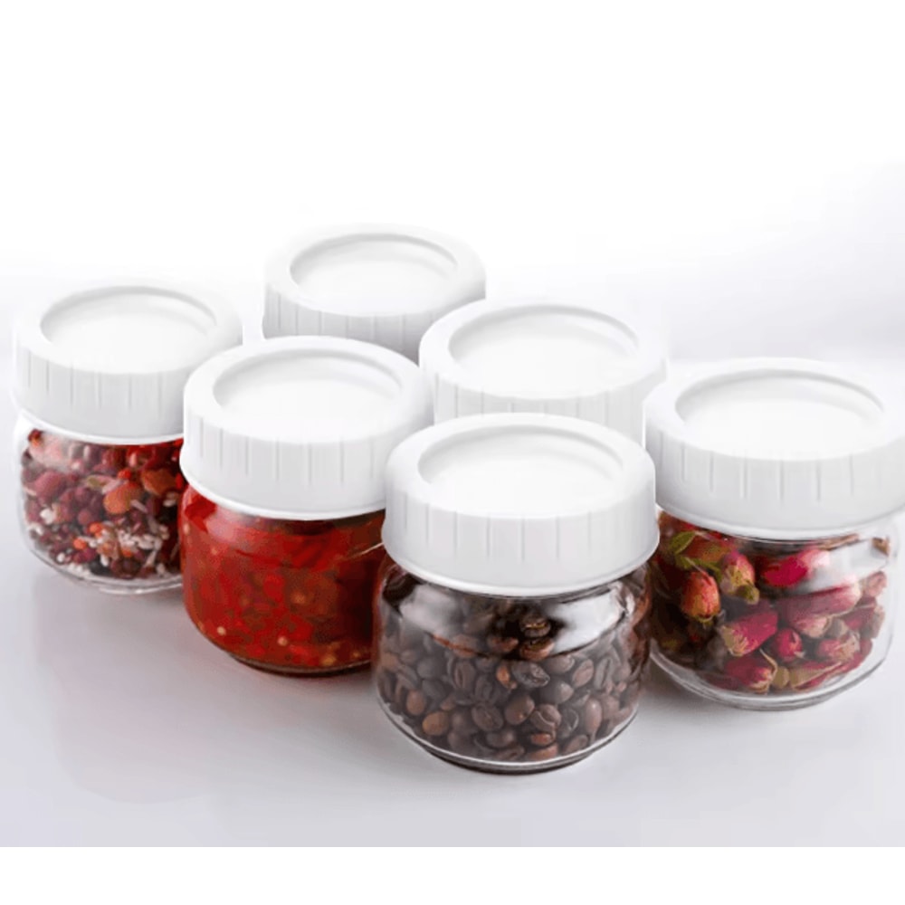 SealFresh Reusable Canning Lids 70mm Regular Mouth Leak Proof Jar Lids Set 4
