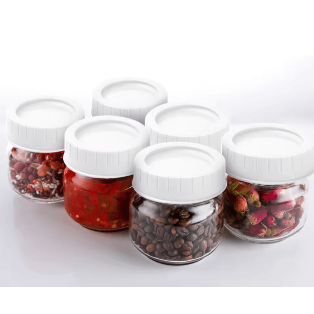 SealFresh Reusable Canning Lids 70mm Regular Mouth Leak Proof Jar Lids Set 7