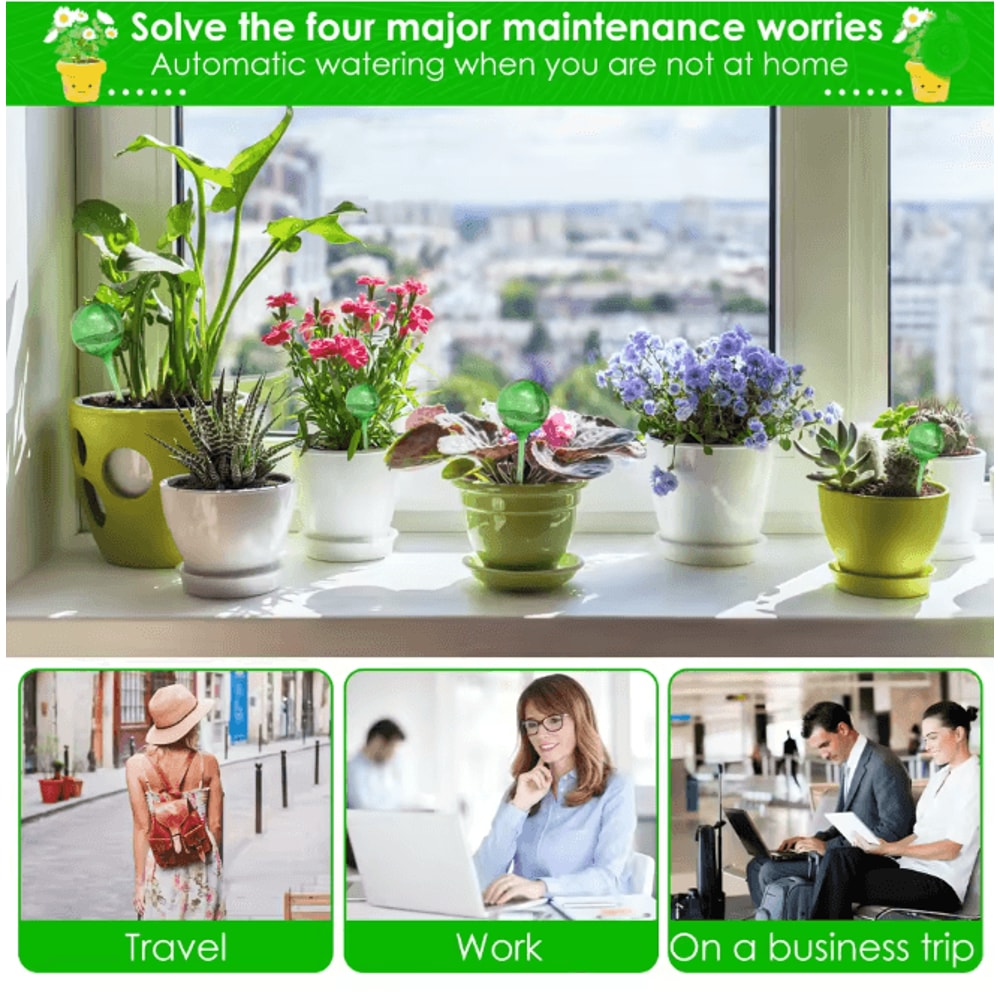 AquaBloom Automatic Plant Watering Bulbs Self Watering Globe System 2