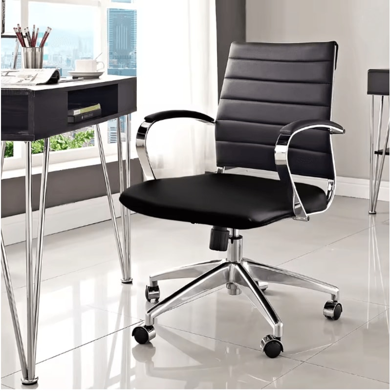 LuxeShield PU Leather Chair Seat Cover Waterproof Dining And Office Protector 1