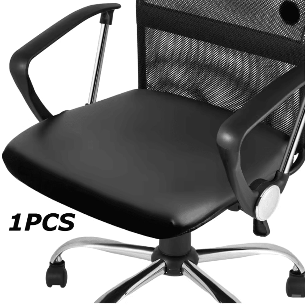 LuxeShield PU Leather Chair Seat Cover Waterproof Dining And Office Protector 4