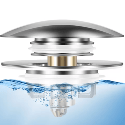 sealflow universal bathtub drain stopper pop up rustproof bath plug