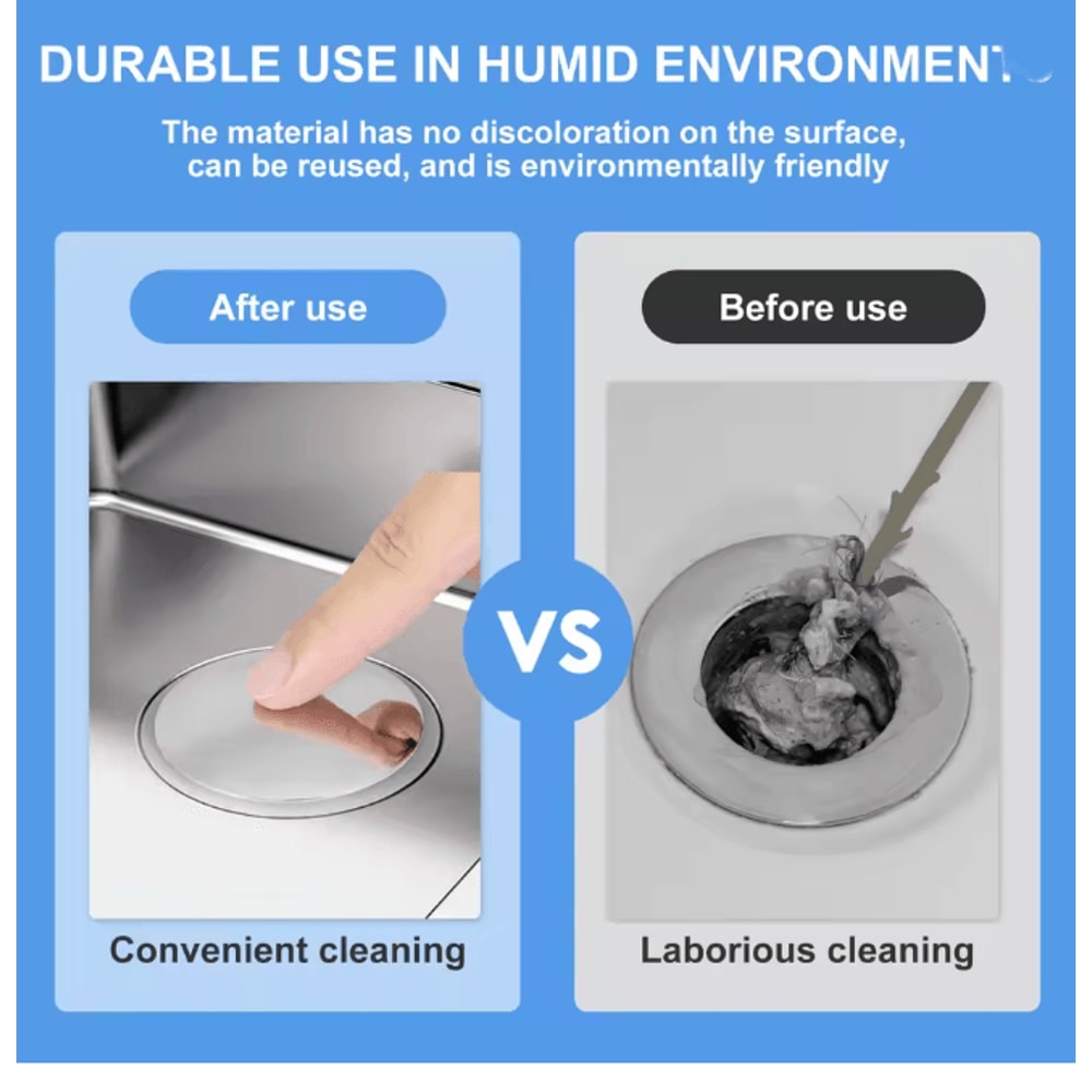 SealFlow Universal Bathtub Drain Stopper Pop Up Rustproof Bath Plug 3