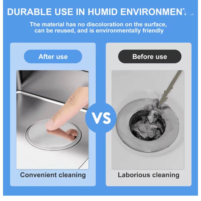 SealFlow Universal Bathtub Drain Stopper Pop Up Rustproof Bath Plug 3