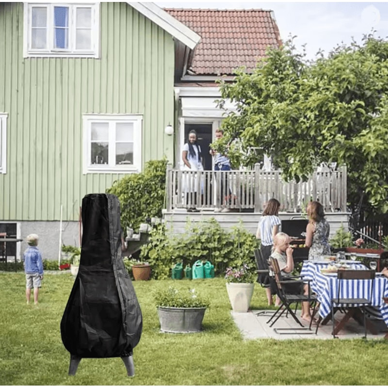 FireGuard Outdoor Chiminea Cover Heavy Duty Waterproof Fireplace Protector 3