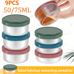 freshport leakproof salad dressing containers reusable sauce cups set