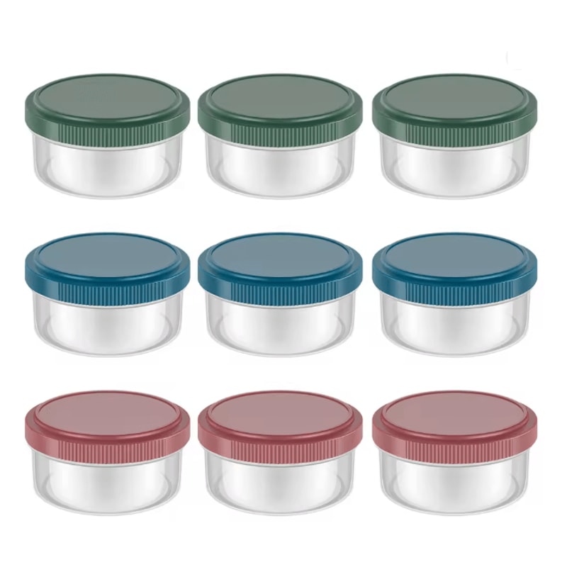 FreshPort Leakproof Salad Dressing Containers Reusable Sauce Cups Set 4