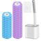 CleanEase Disposable Toilet Brush Cleaner Long Handle Bathroom Cleaning Kit 9
