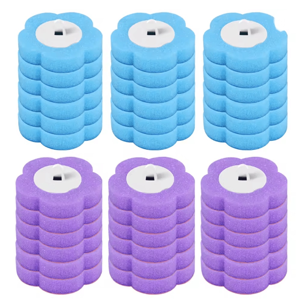 CleanEase Disposable Toilet Brush Cleaner Long Handle Bathroom Cleaning Kit 10