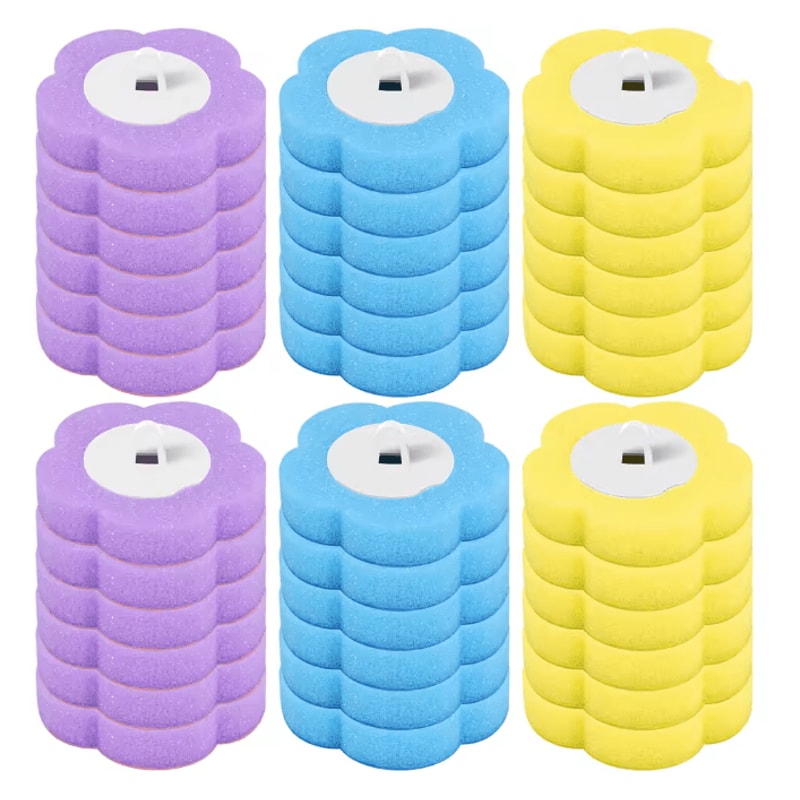 CleanEase Disposable Toilet Brush Cleaner Long Handle Bathroom Cleaning Kit 11