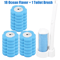 CleanEase Disposable Toilet Brush Cleaner Long Handle Bathroom Cleaning Kit 4