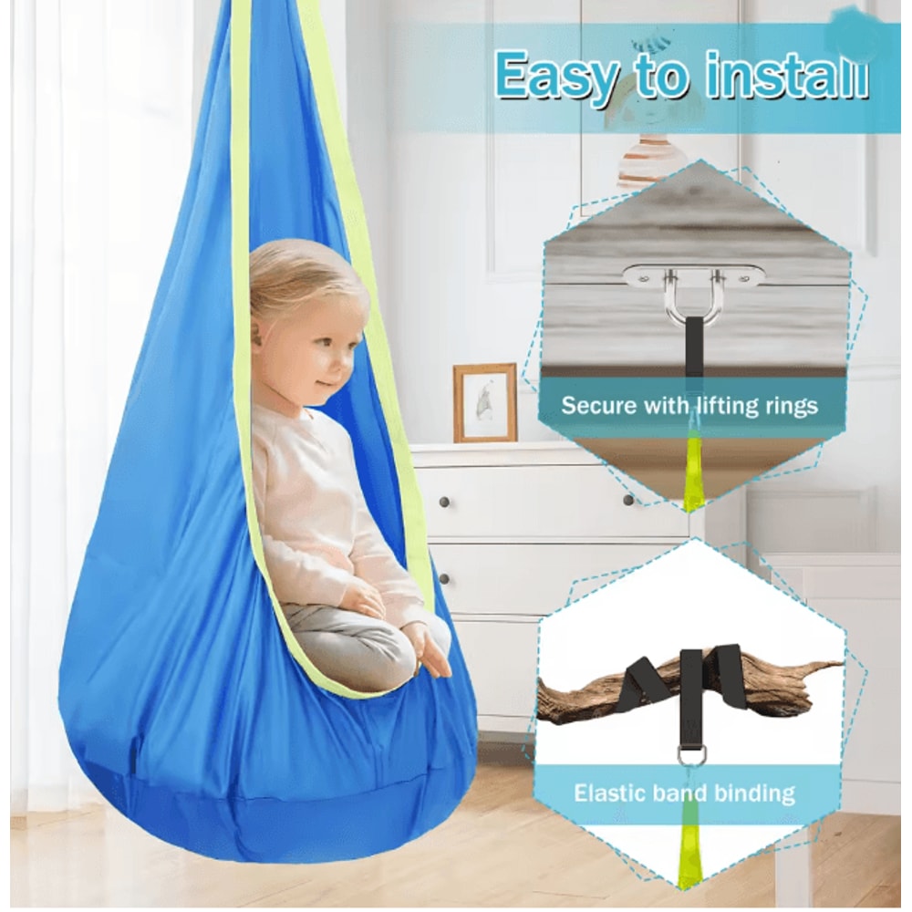 CalmNest Sensory Swing Chair For Kids Indoor Outdoor Hammock Seat 2
