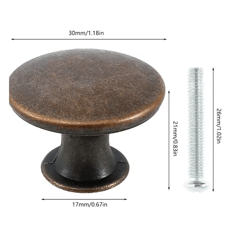 Vintage Bronze Cabinet Knobs Classic Drawer Pulls For Kitchen And Furniture 7