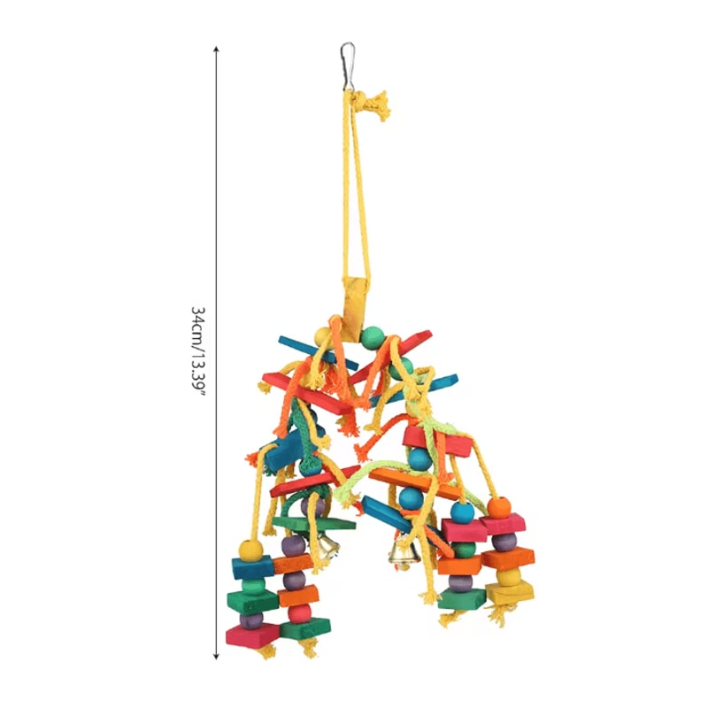 ForageFun Handmade Bird Foraging Toy For Parakeets And Small Parrots 5