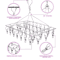 SpinDry Stainless Steel Sock Drying Rack With Windproof Clips 3