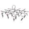 SpinDry Stainless Steel Sock Drying Rack With Windproof Clips 6