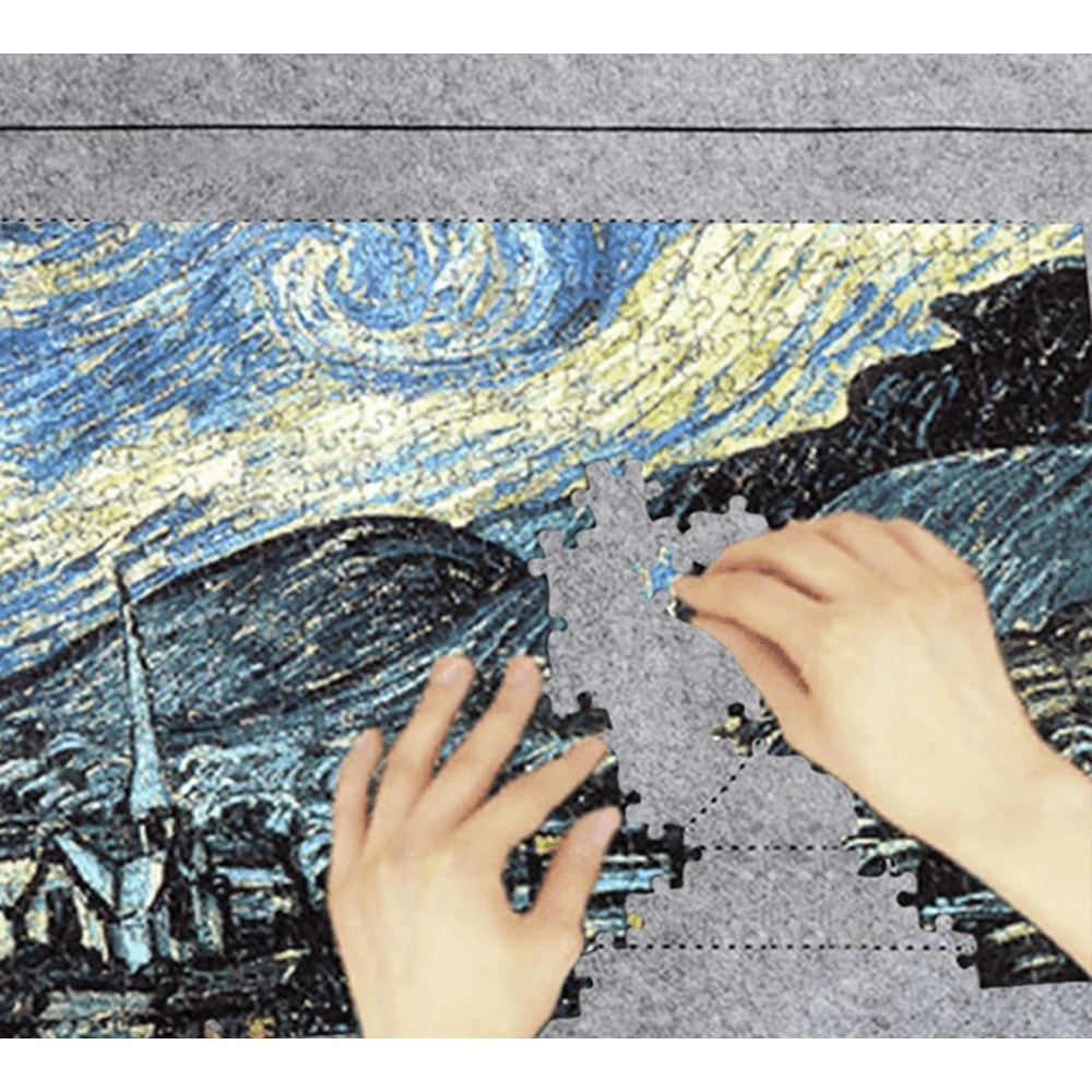 Felt Puzzle Mat Set Portable Jigsaw Puzzle Storage Mat 2