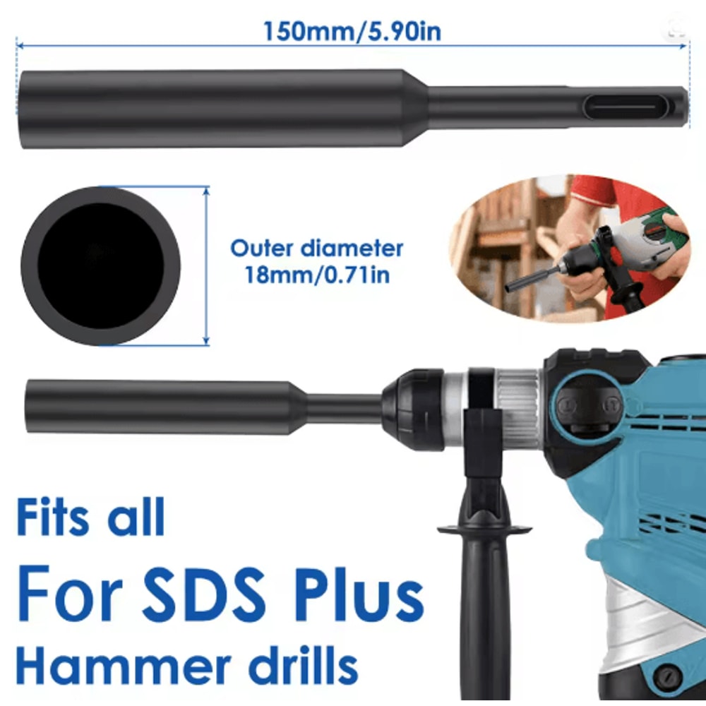 SDS Plus Ground Rod Driver Heavy Duty Steel Drill Attachment 2