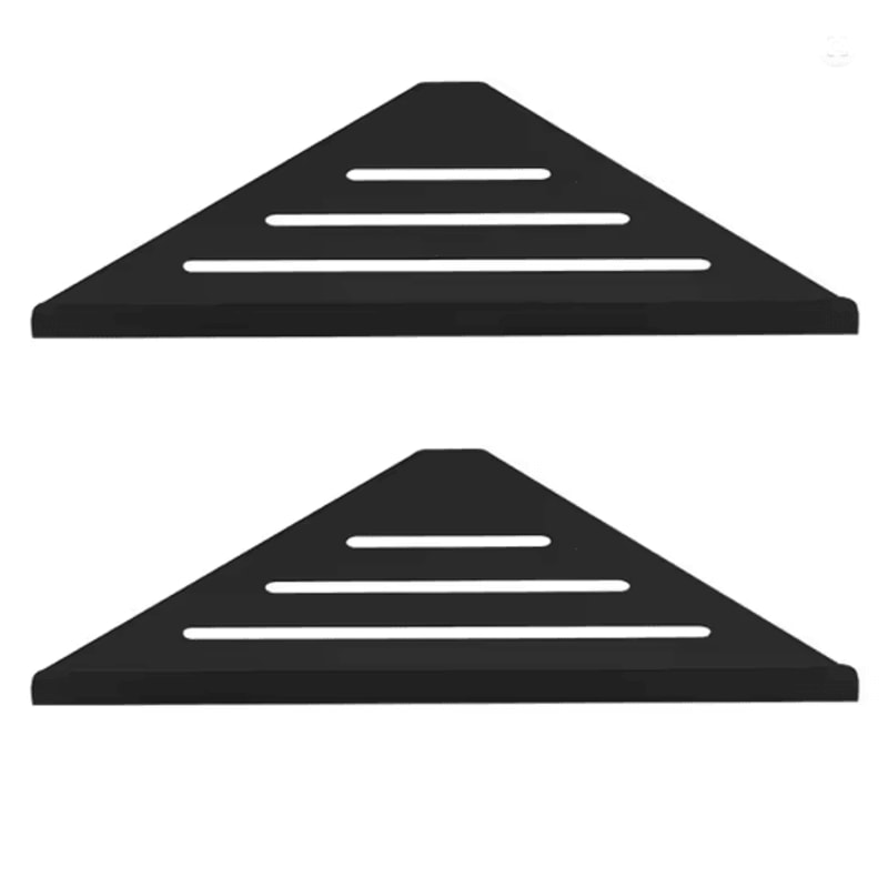 No Drill Stainless Steel Bathroom Shower Shelf Storage Rack 6