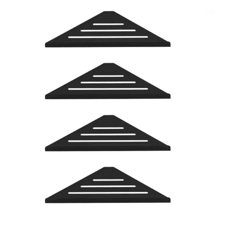 No Drill Stainless Steel Bathroom Shower Shelf Storage Rack 9