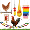 Chicken Foraging Toy Set Hanging Enrichment Toys For Poultry 4