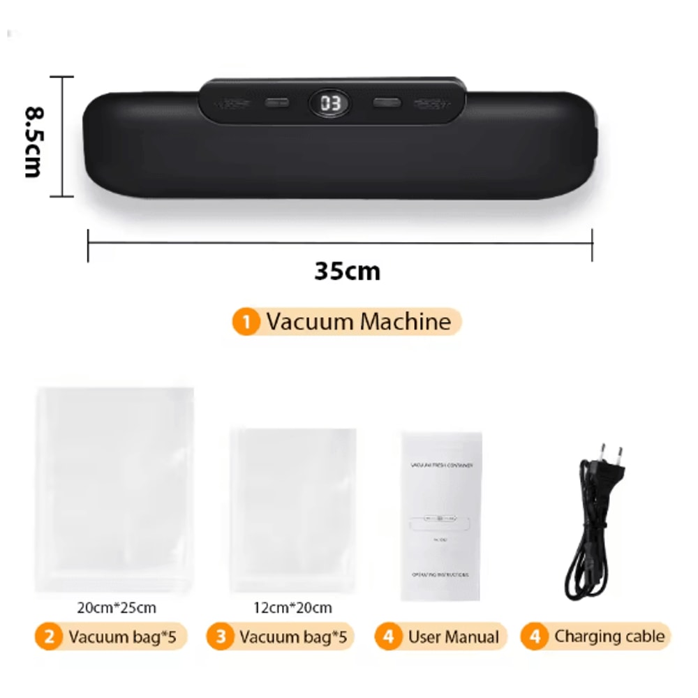 SaengQ Automatic Vacuum Sealer Food Packaging Machine For Home Use 3