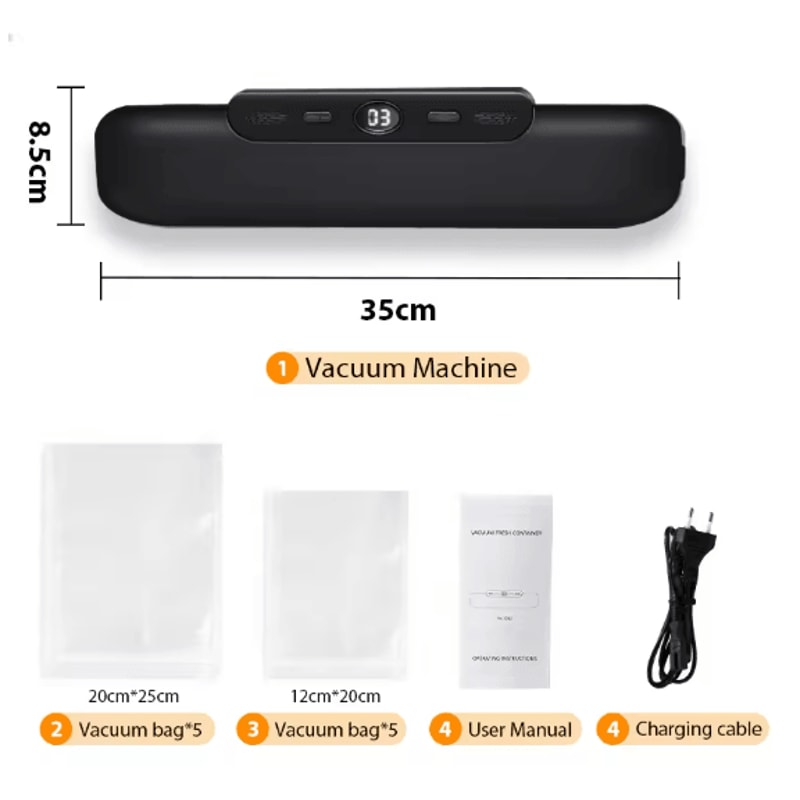 SaengQ Automatic Vacuum Sealer Food Packaging Machine For Home Use 3