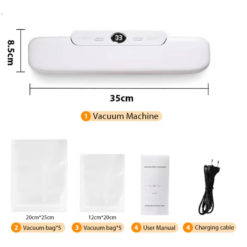 SaengQ Automatic Vacuum Sealer Food Packaging Machine For Home Use 4