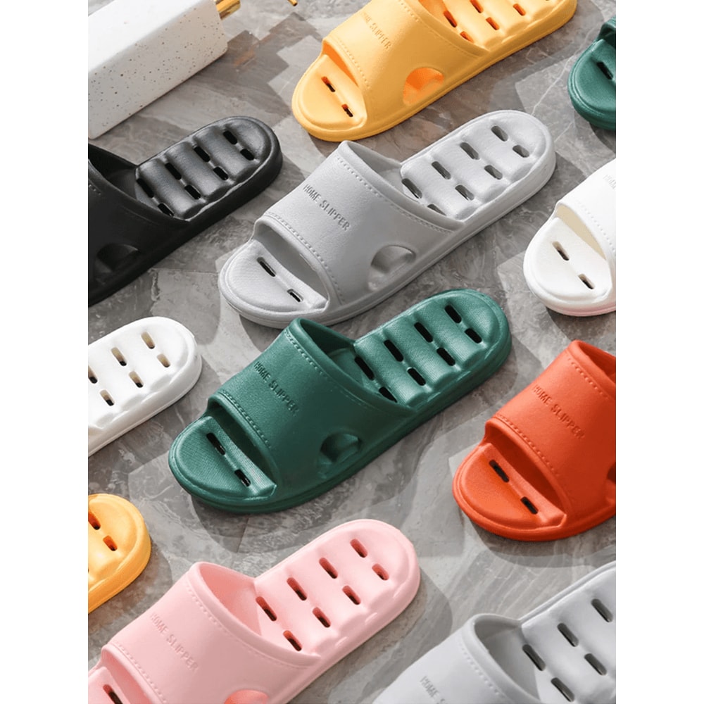 Unisex Non Slip EVA Shower Slippers Soft Quick Dry Bathroom Slides 0