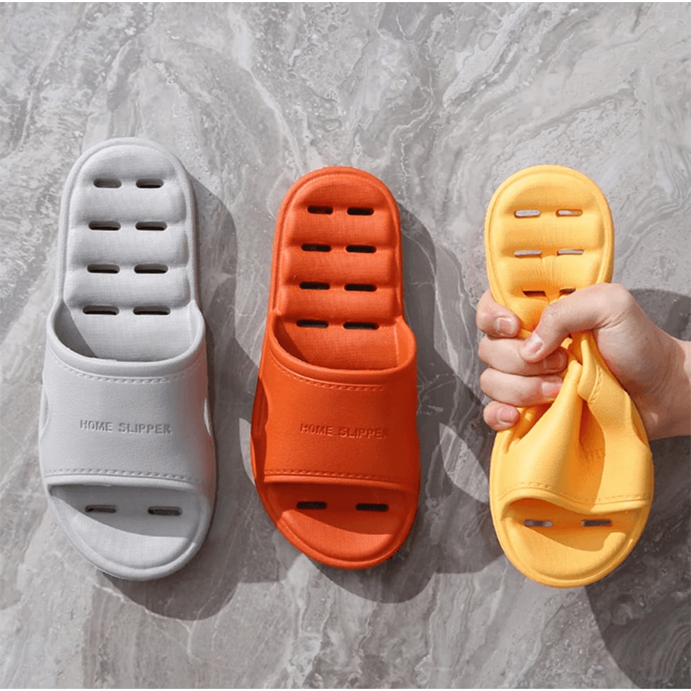 Unisex Non Slip EVA Shower Slippers Soft Quick Dry Bathroom Slides 1