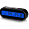 Mini Digital Car Clock With LCD Display Thermometer And Backlight 4