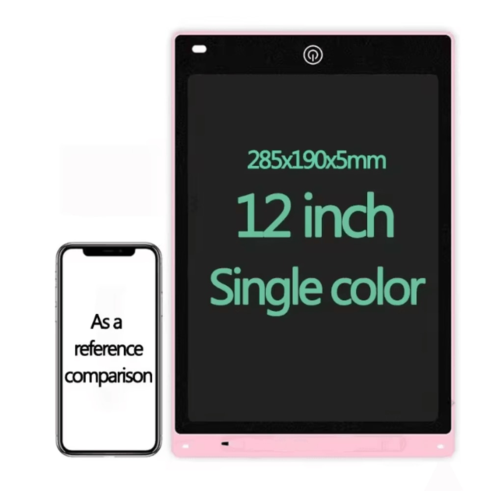 Kids LCD Writing Tablet Drawing Board Reusable Educational Drawing Pad 12