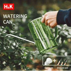 long spout watering can with gardening shovel set indoor outdoor plant care
