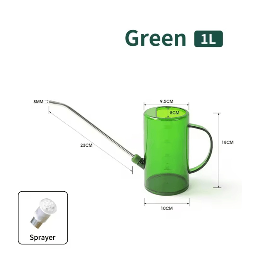 Long Spout Watering Can With Gardening Shovel Set Indoor Outdoor Plant Care 7