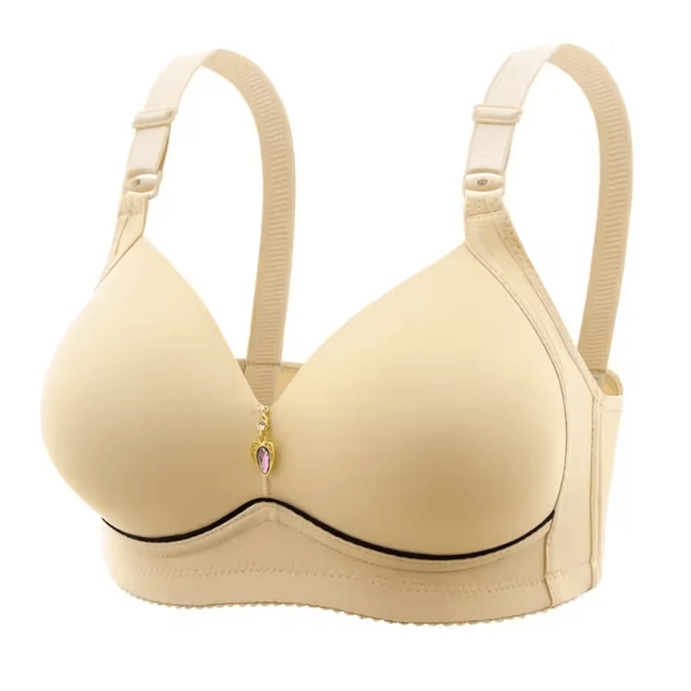 Wire Free Breathable Comfort Bra Soft Support Everyday Womens Underwear 6