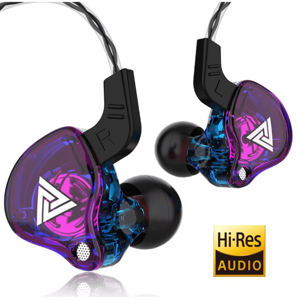 QKZ AK6 Wired Earphones HiFi Bass In Ear Headphones With Mic 0