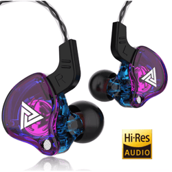 qkz ak6 wired earphones hifi bass in ear headphones with mic