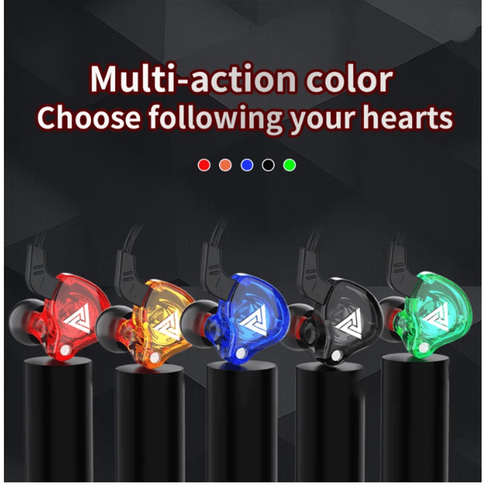 QKZ AK6 Wired Earphones HiFi Bass In Ear Headphones With Mic 2