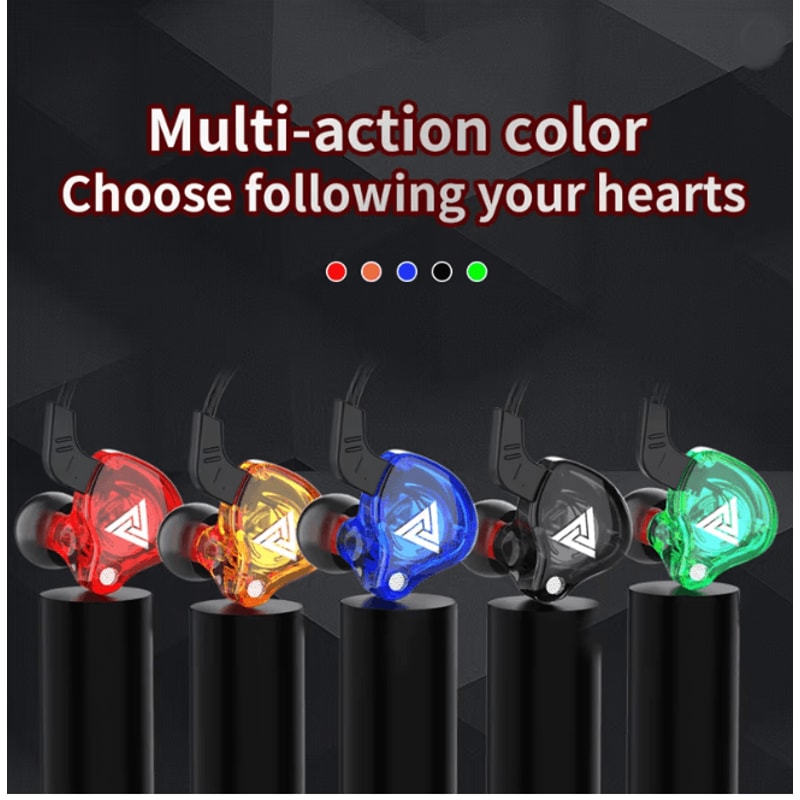 QKZ AK6 Wired Earphones HiFi Bass In Ear Headphones With Mic 2