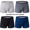 Mens Printed Boyshort Underwear Comfortable Stretch Plus Size Trunks 4